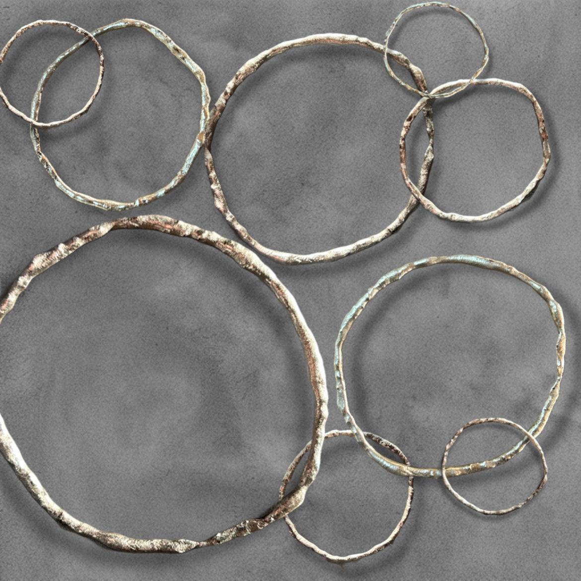 Organic Silver Bangle