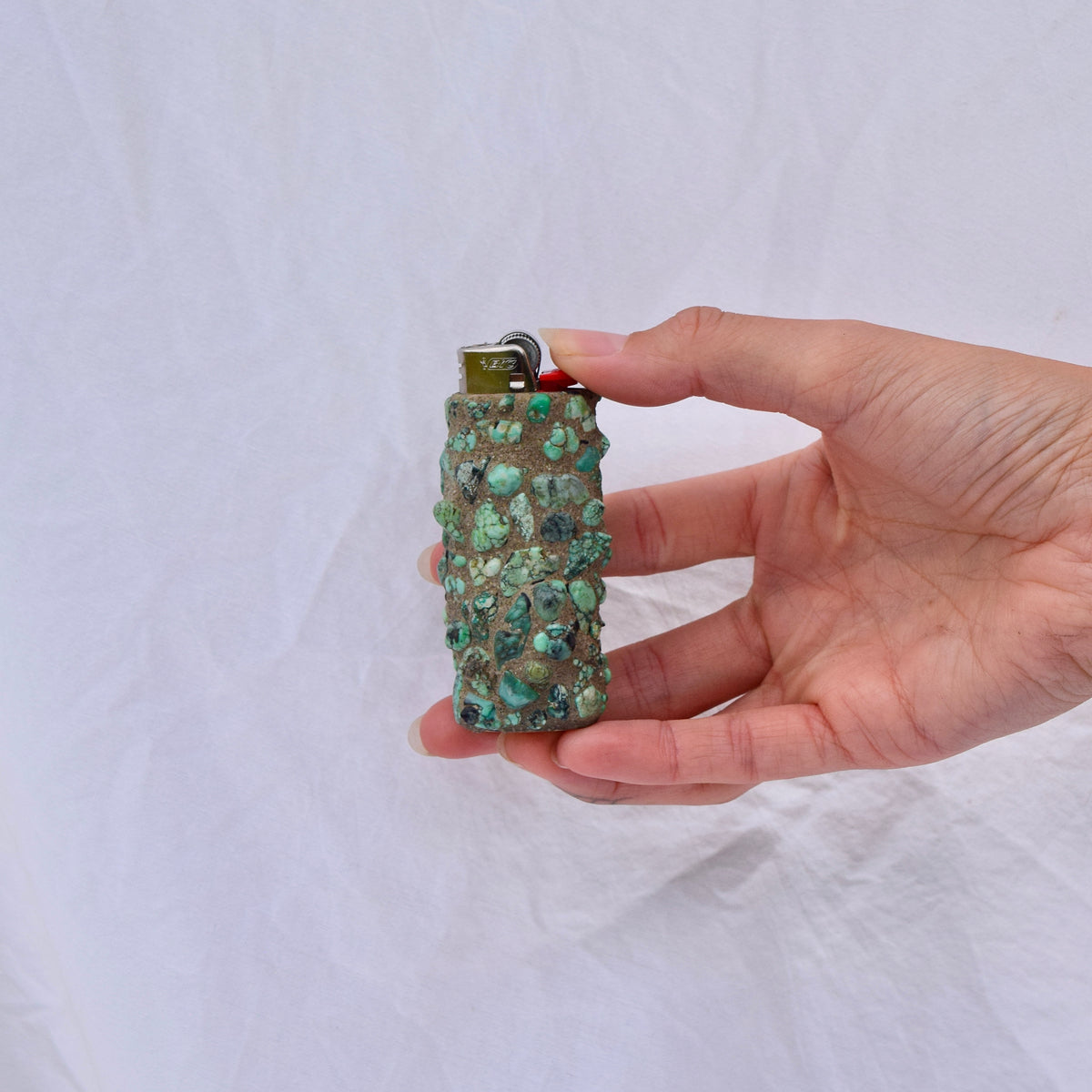 Turquoise & Bronze Lighter Case