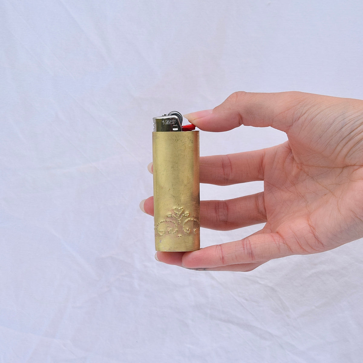 Embossed Tramp Stamp Bronze Lighter Case