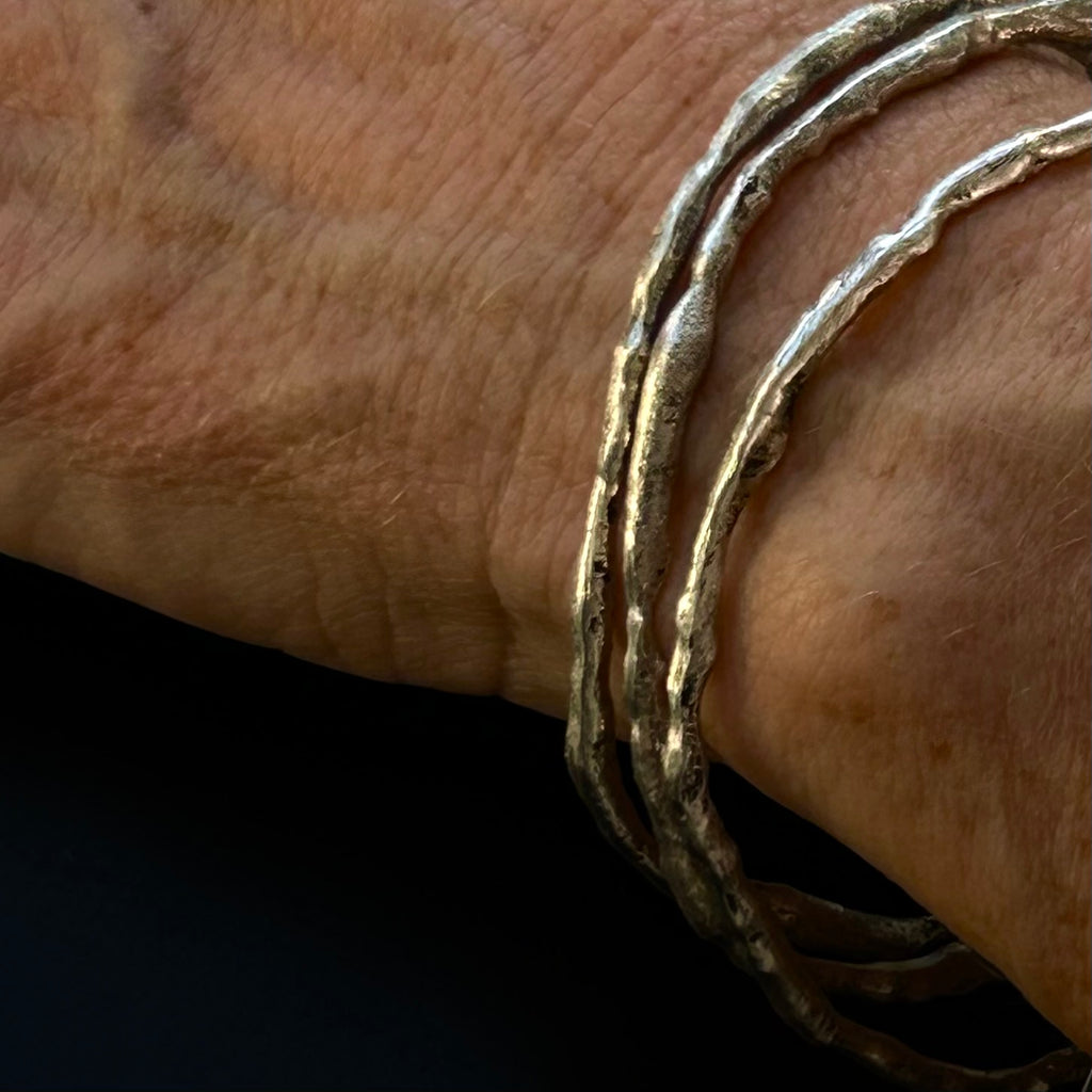 Organic Silver Bangle