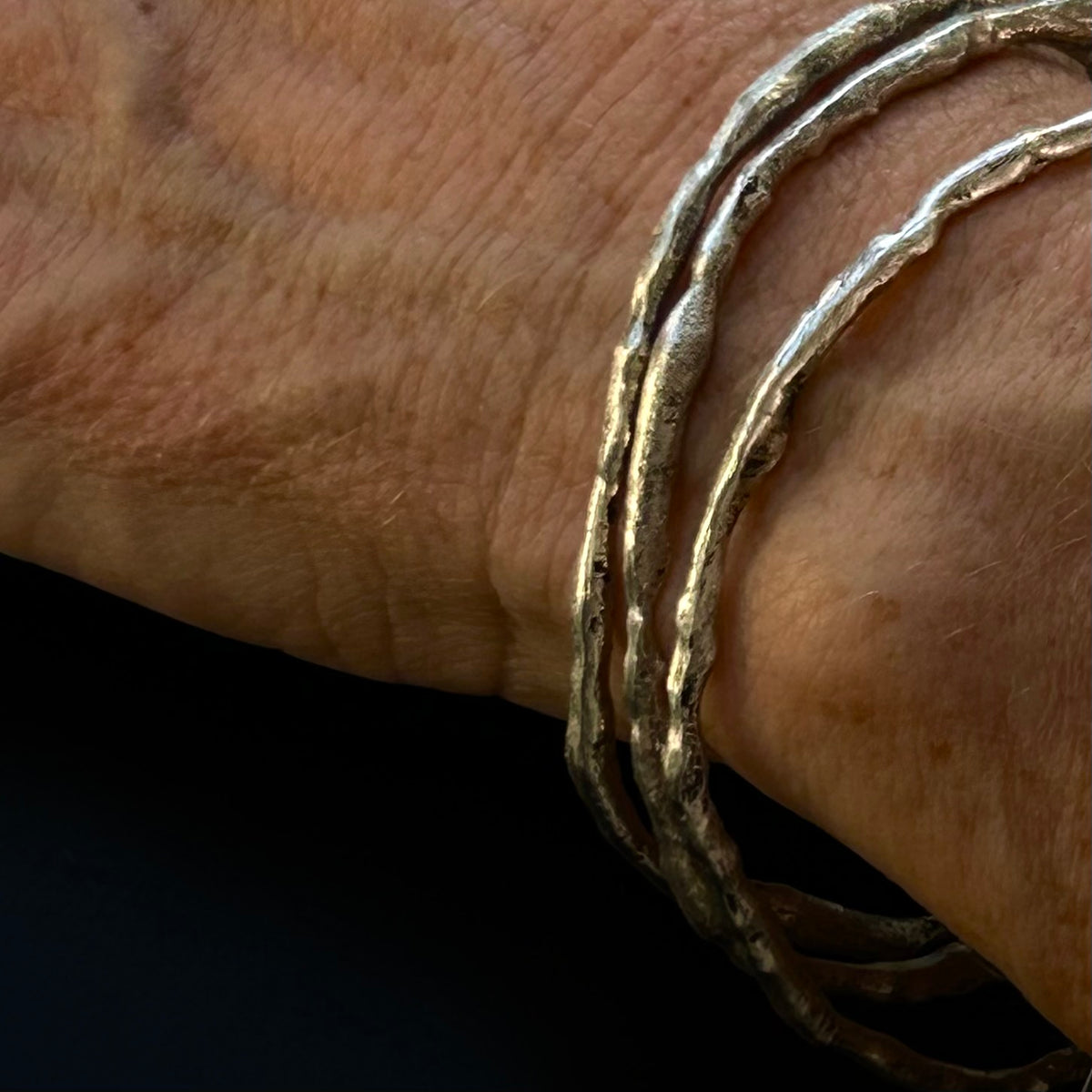 Organic Silver Bangle